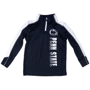 navy toddler 1/4 zip performance long sleeve shirt Penn State